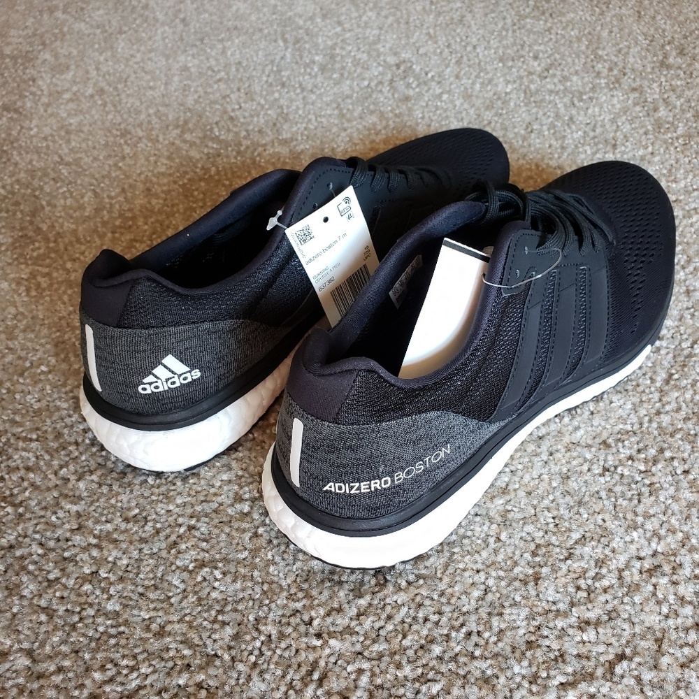 Adidas Men’s AdiZero Boston 7 Running Shoe Black/m